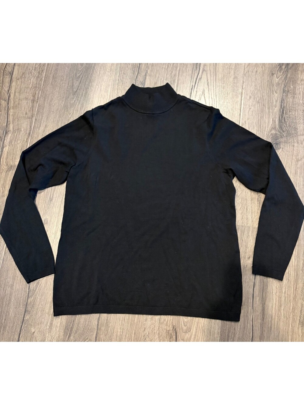 Chico's Black Mock Neck Pullover Sweater Size 1
